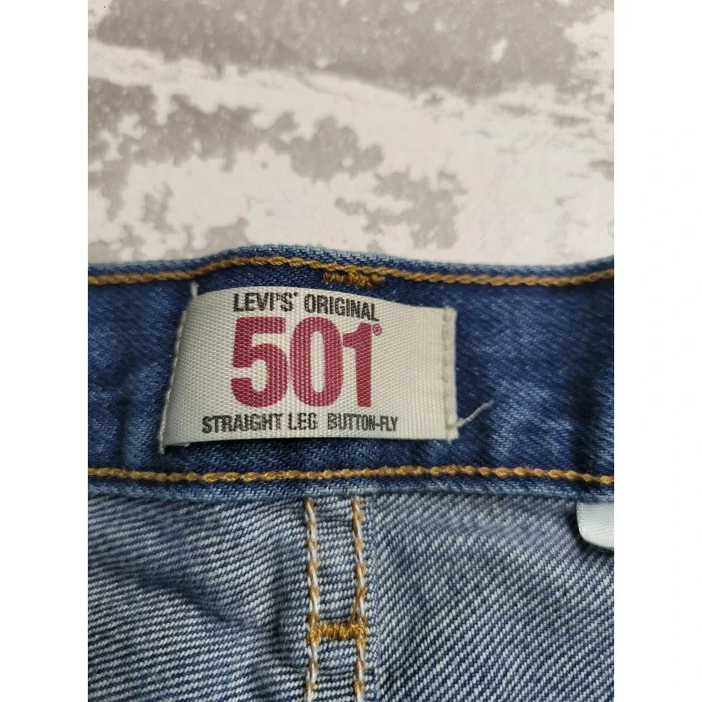 Levis Original 501 Straight‎ Leg Button Fly Denim Jeans 100% Cotton Men's 40x30